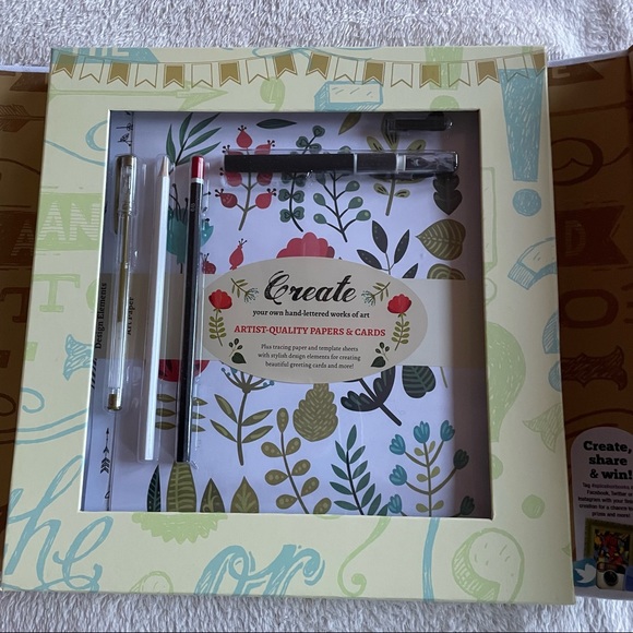 Art School Creative Lettering & Calligraphy Learning Kit by Spice Box - Picture 6 of 12